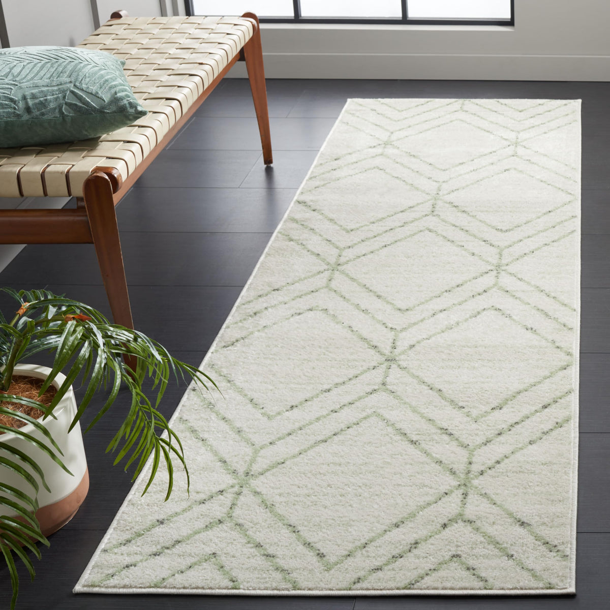 SAFAVIEH Adirondack Area Rug 8'x10', Modern Sage & Ivory ADR241Y