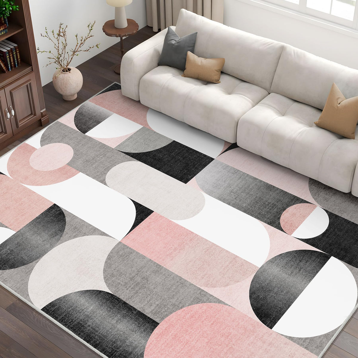 5x7 Area Rugs Modern Washable Rug for Living Room Bedroom