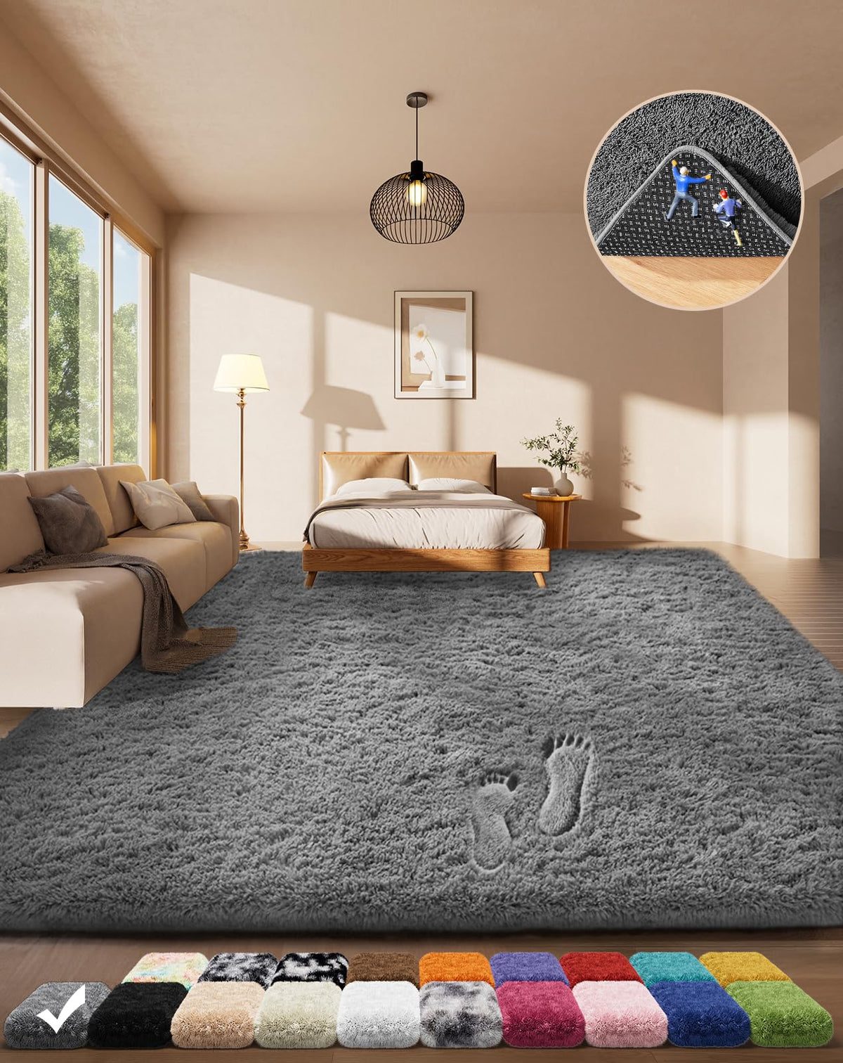Ophanie Leopard Rugs for Bedroom Living Room, Cheetah Print Rug Fluffy Shag Large Fuzzy Plush Soft Throw,Large Shaggy Floor Faux Animal Throw 4x6 Carpets,Decor Aesthetic with Over 99 pcs Pile fibers