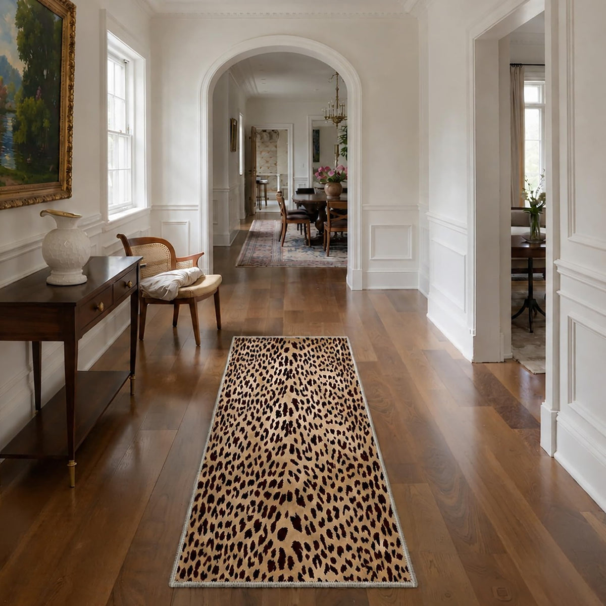 Bavni Zebra Print Rugs 5x7 Washable Area Carpet for Bedroom Living Room