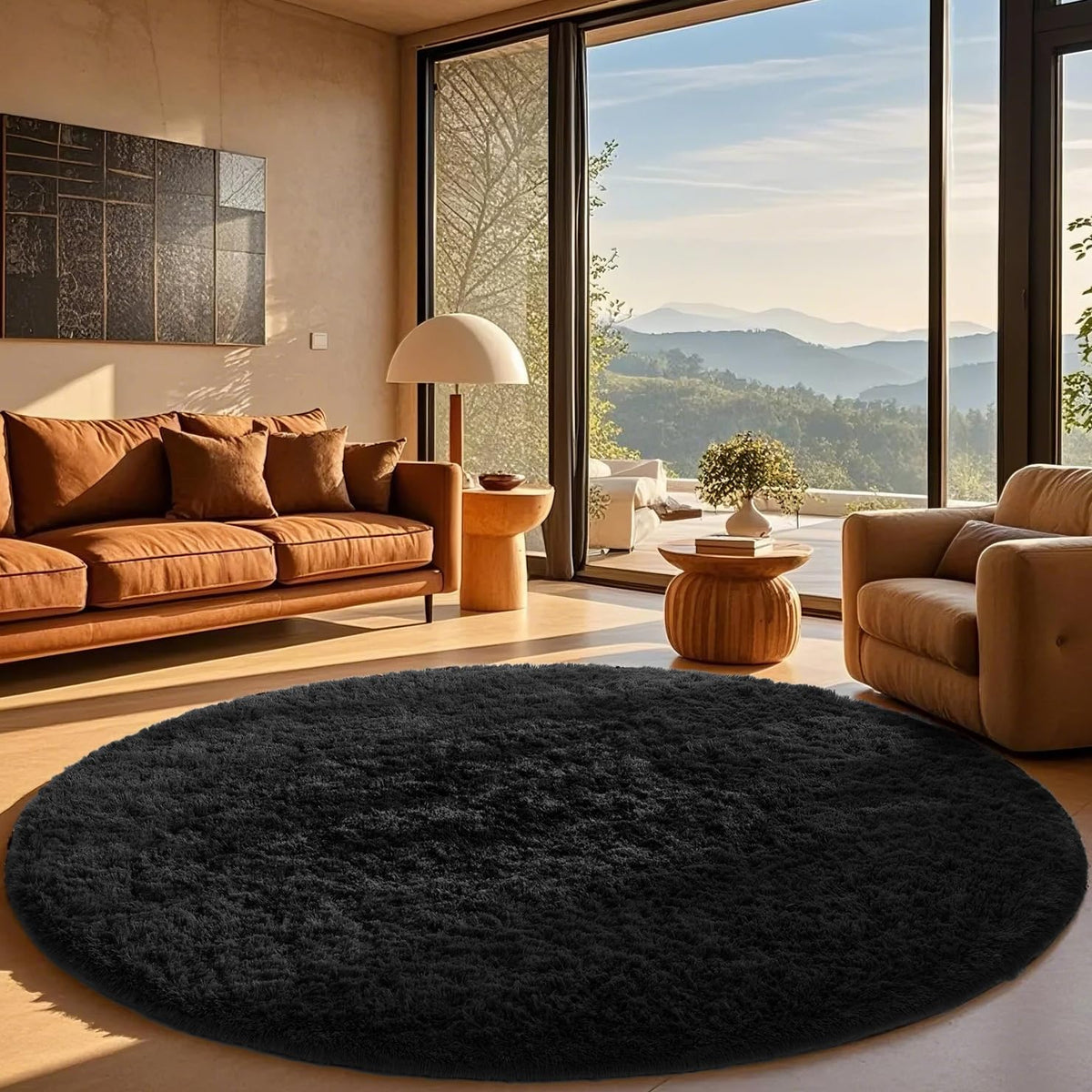 Ophanie Leopard Rugs for Bedroom Living Room, Cheetah Print Rug Fluffy Shag Large Fuzzy Plush Soft Throw,Large Shaggy Floor Faux Animal Throw 4x6 Carpets,Decor Aesthetic with Over 99 pcs Pile fibers