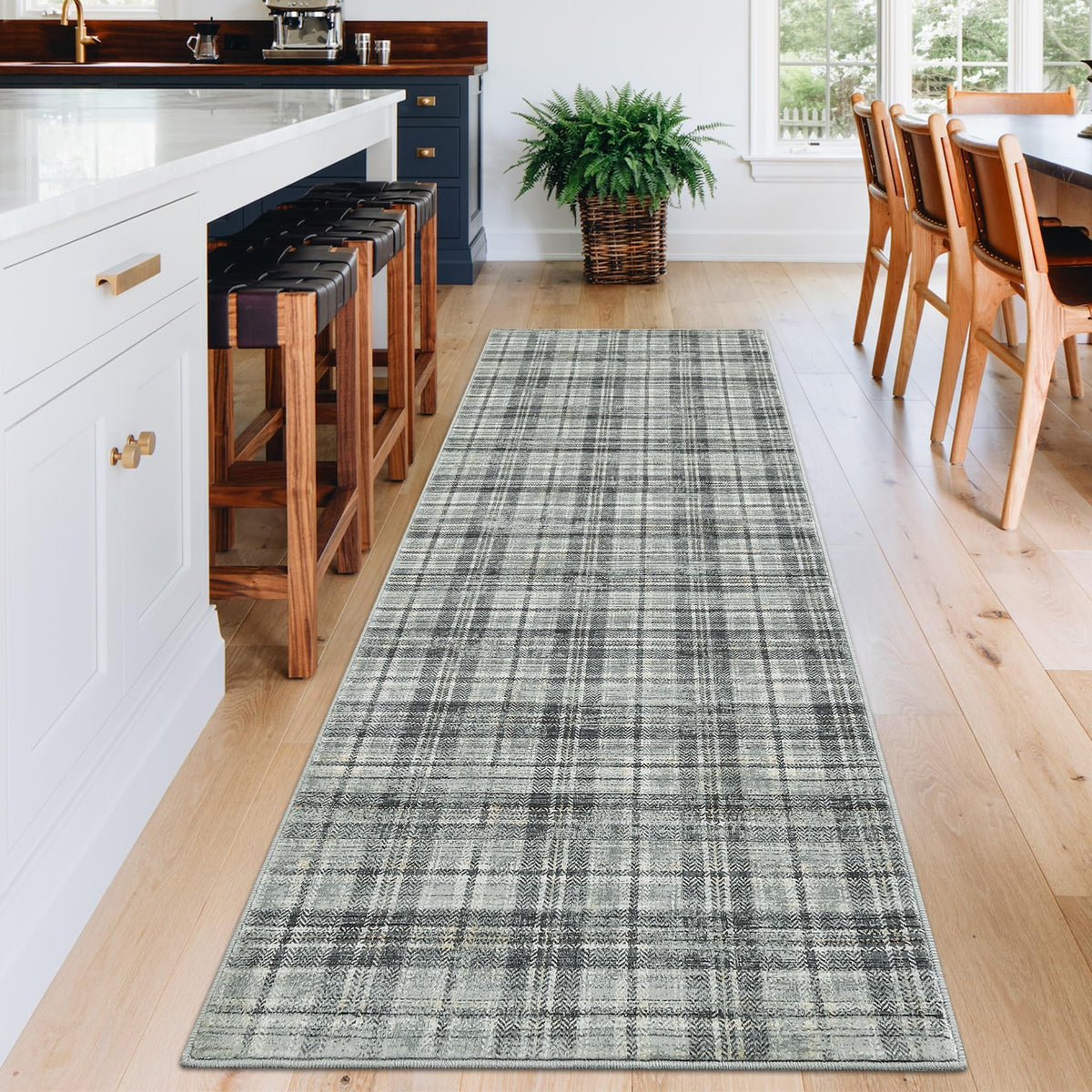 Large Living Room Rugs 8x10 Area Rugs Machine Washable Modern Geometric Neutral Rug Non Slip Low Pile Farmhouse Stain Resistant Carpet for Bedroom Nursery Classroom Dorm 8'x10' Multi