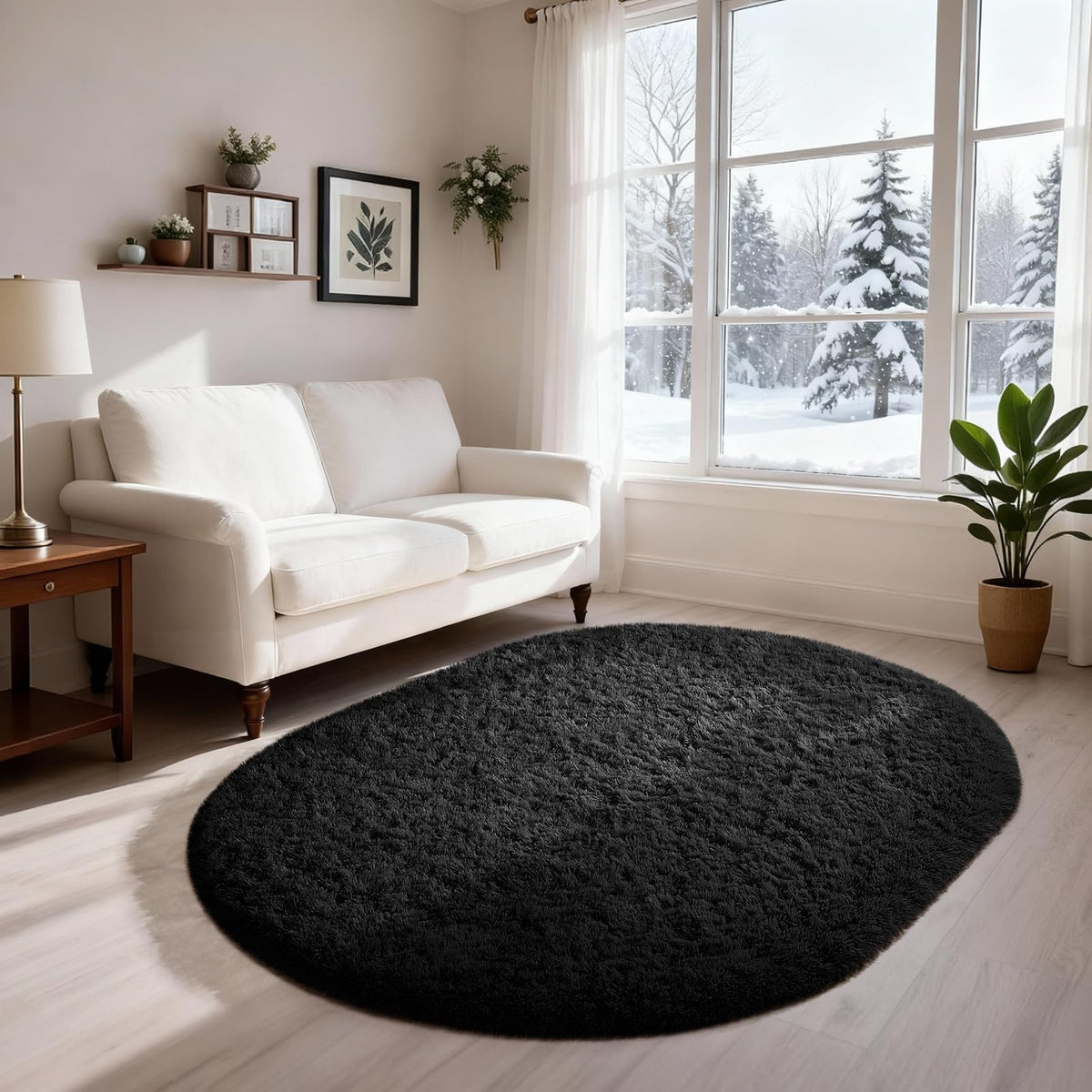 Ophanie Leopard Rugs for Bedroom Living Room, Cheetah Print Rug Fluffy Shag Large Fuzzy Plush Soft Throw,Large Shaggy Floor Faux Animal Throw 4x6 Carpets,Decor Aesthetic with Over 99 pcs Pile fibers