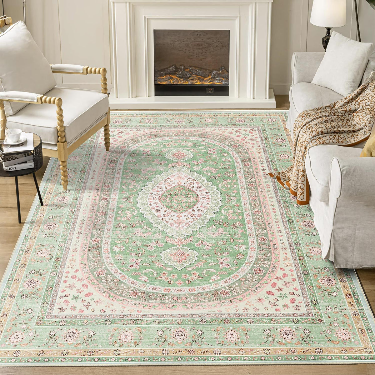 5x7 Area Rugs Modern Washable Rug for Living Room Bedroom