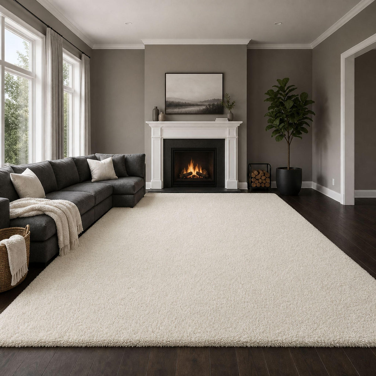Ophanie Leopard Rugs for Bedroom Living Room, Cheetah Print Rug Fluffy Shag Large Fuzzy Plush Soft Throw,Large Shaggy Floor Faux Animal Throw 4x6 Carpets,Decor Aesthetic with Over 99 pcs Pile fibers