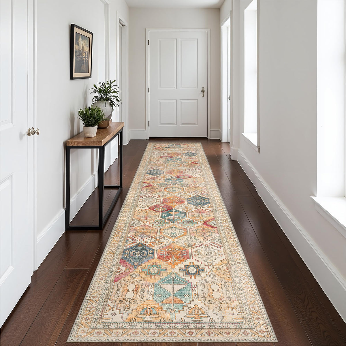 8x10 Area Rug Washable Rug for Living Room Bedroom Non Slip Carpet Taupe