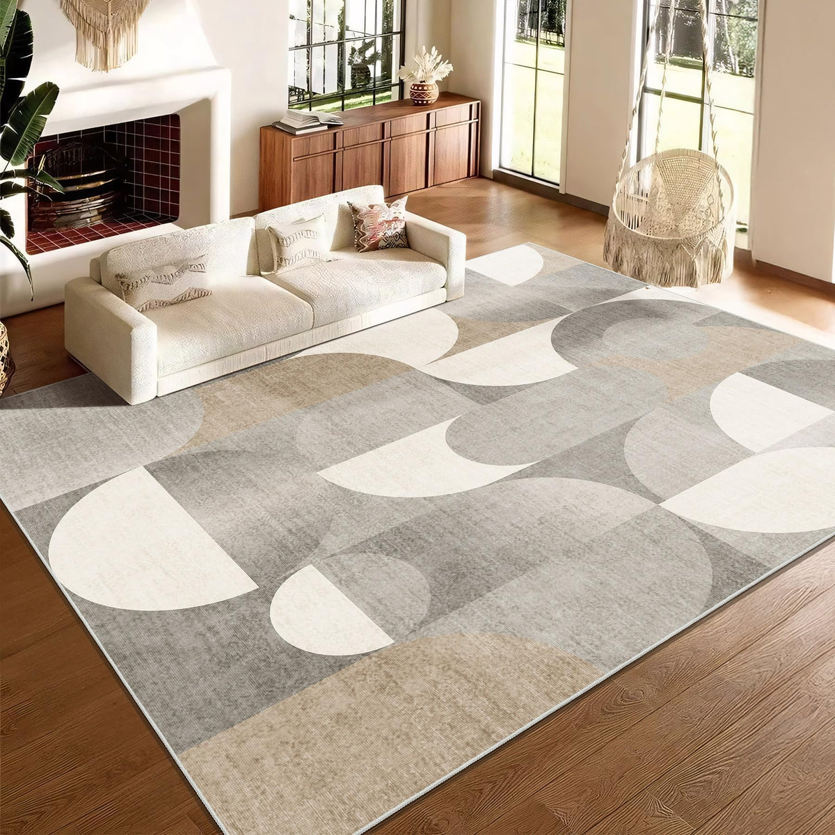 5x7 Area Rugs Modern Washable Rug for Living Room Bedroom