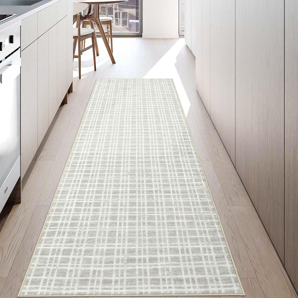 Large Living Room Rugs 8x10 Area Rugs Machine Washable Modern Geometric Neutral Rug Non Slip Low Pile Farmhouse Stain Resistant Carpet for Bedroom Nursery Classroom Dorm 8'x10' Multi