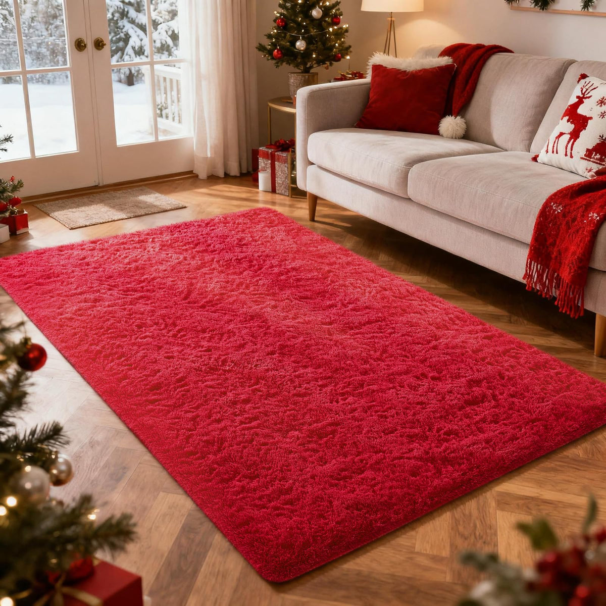Ophanie Leopard Rugs for Bedroom Living Room, Cheetah Print Rug Fluffy Shag Large Fuzzy Plush Soft Throw,Large Shaggy Floor Faux Animal Throw 4x6 Carpets,Decor Aesthetic with Over 99 pcs Pile fibers