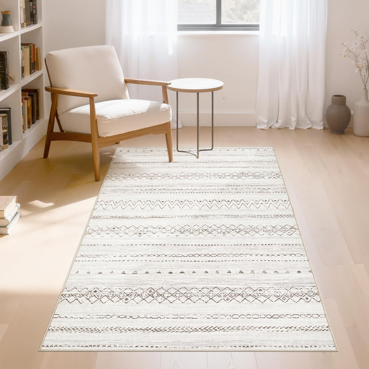 cotiled 6x9 Area Rugs for Living Room: Boho Washable Rug for Dining Room