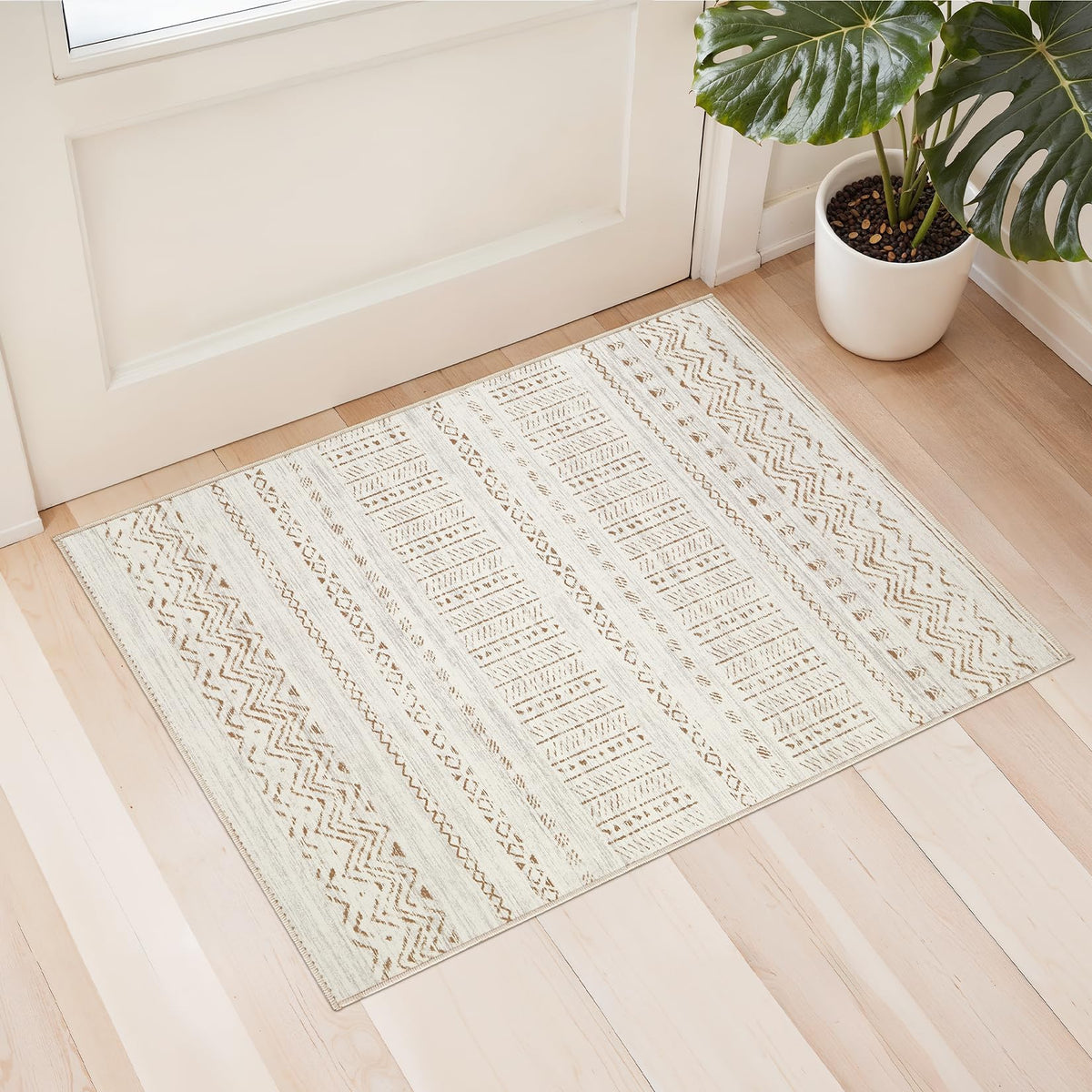 cotiled 6x9 Area Rugs for Living Room: Boho Washable Rug for Dining Room