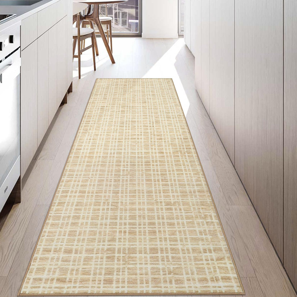 Large Living Room Rugs 8x10 Area Rugs Machine Washable Modern Geometric Neutral Rug Non Slip Low Pile Farmhouse Stain Resistant Carpet for Bedroom Nursery Classroom Dorm 8'x10' Multi