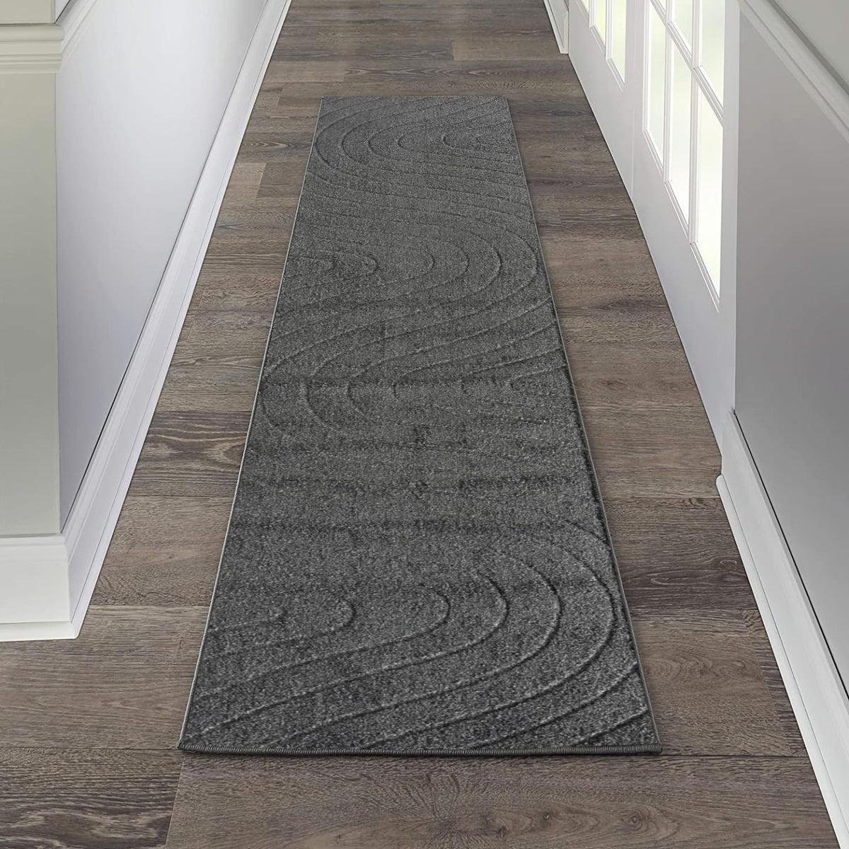 LUXE WEAVERS Modern Geometric Wave Cream 6x9 Area Rug