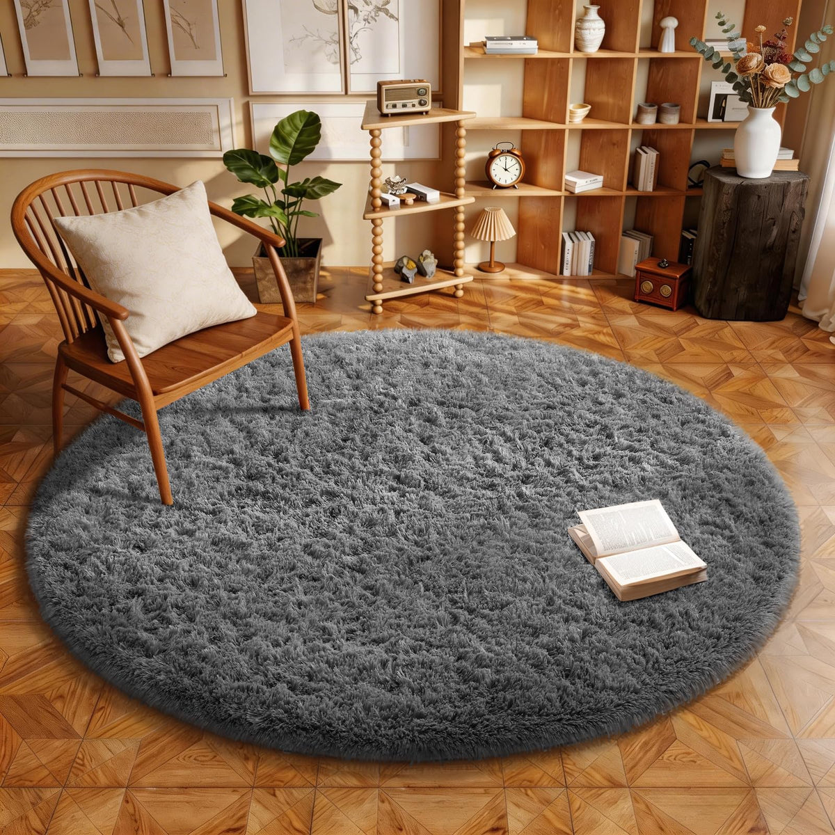 Ophanie Leopard Rugs for Bedroom Living Room, Cheetah Print Rug Fluffy Shag Large Fuzzy Plush Soft Throw,Large Shaggy Floor Faux Animal Throw 4x6 Carpets,Decor Aesthetic with Over 99 pcs Pile fibers