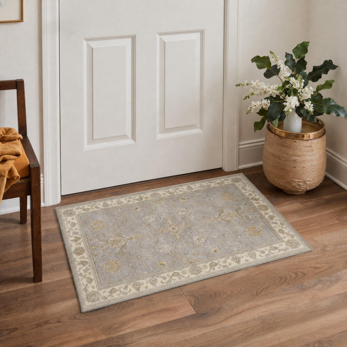 8x10 Area Rug Washable Rug for Living Room Bedroom Non Slip Carpet Taupe
