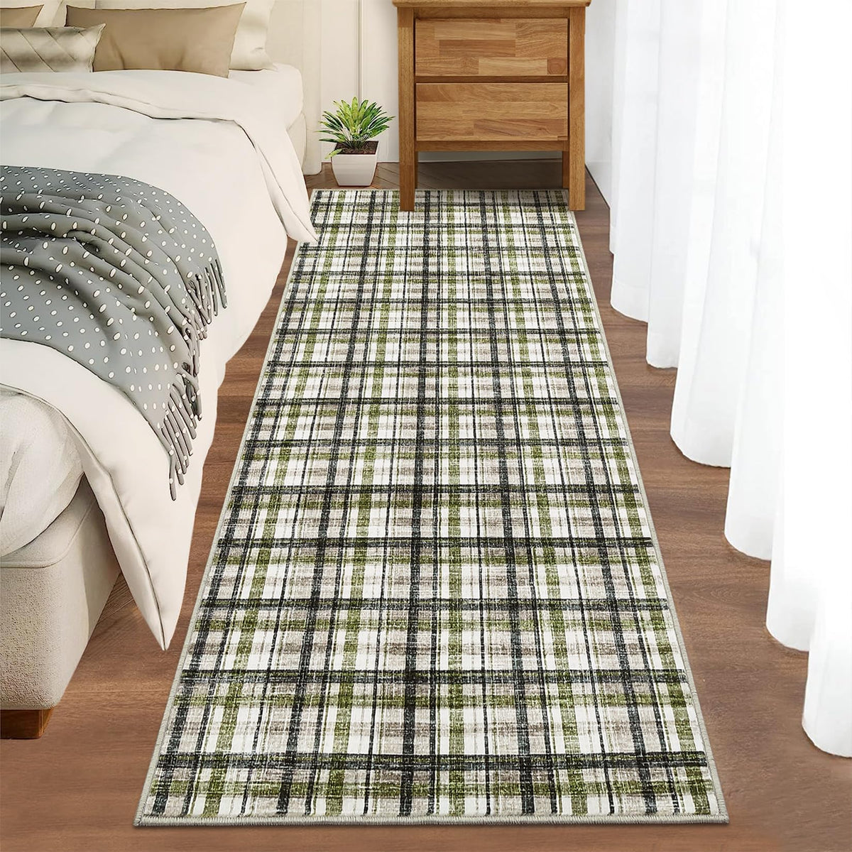Large Living Room Rugs 8x10 Area Rugs Machine Washable Modern Geometric Neutral Rug Non Slip Low Pile Farmhouse Stain Resistant Carpet for Bedroom Nursery Classroom Dorm 8'x10' Multi