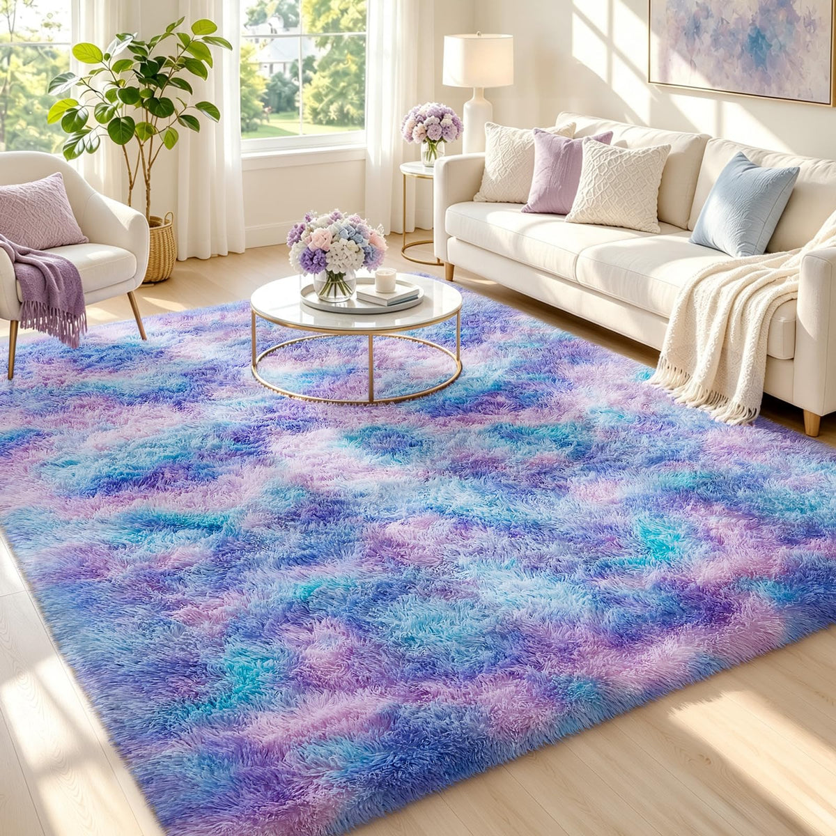 Ophanie Leopard Rugs for Bedroom Living Room, Cheetah Print Rug Fluffy Shag Large Fuzzy Plush Soft Throw,Large Shaggy Floor Faux Animal Throw 4x6 Carpets,Decor Aesthetic with Over 99 pcs Pile fibers