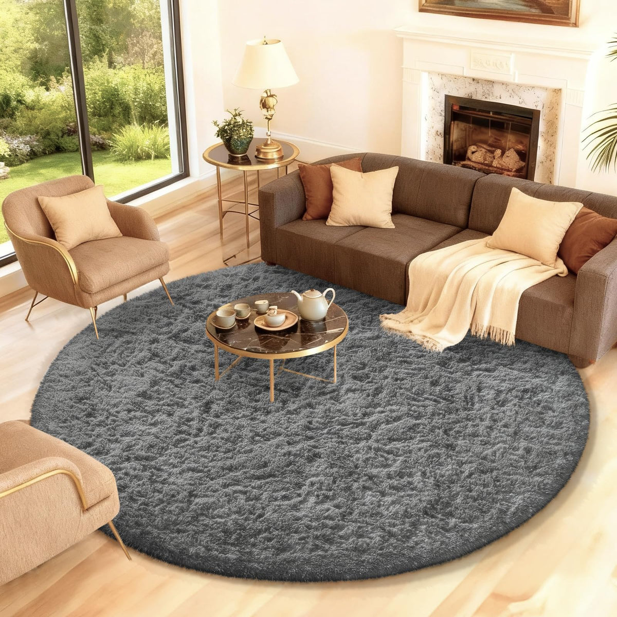 Ophanie Leopard Rugs for Bedroom Living Room, Cheetah Print Rug Fluffy Shag Large Fuzzy Plush Soft Throw,Large Shaggy Floor Faux Animal Throw 4x6 Carpets,Decor Aesthetic with Over 99 pcs Pile fibers