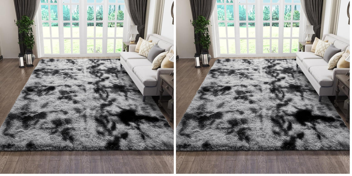 Ophanie Leopard Rugs for Bedroom Living Room, Cheetah Print Rug Fluffy Shag Large Fuzzy Plush Soft Throw,Large Shaggy Floor Faux Animal Throw 4x6 Carpets,Decor Aesthetic with Over 99 pcs Pile fibers