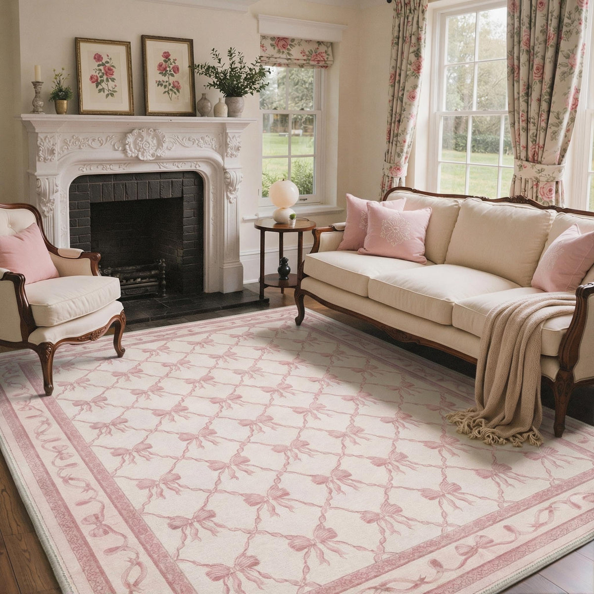 8x10 Area Rug Washable Rug for Living Room Bedroom Non Slip Carpet Taupe