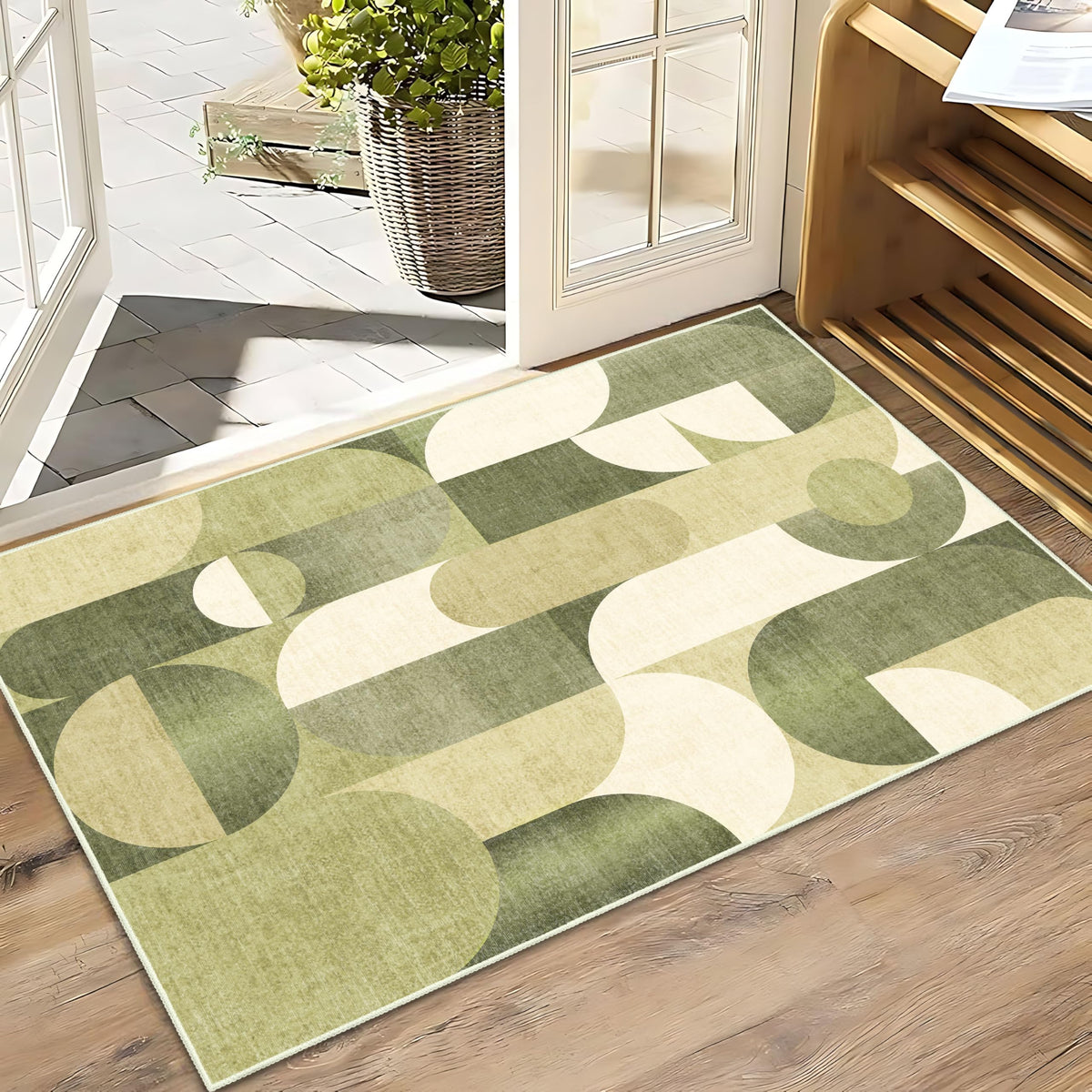 5x7 Area Rugs Modern Washable Rug for Living Room Bedroom
