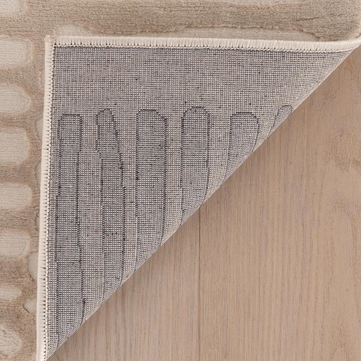 nuLOOM Kailani Cream Geometric Washable Area Rug, 7' x 9'