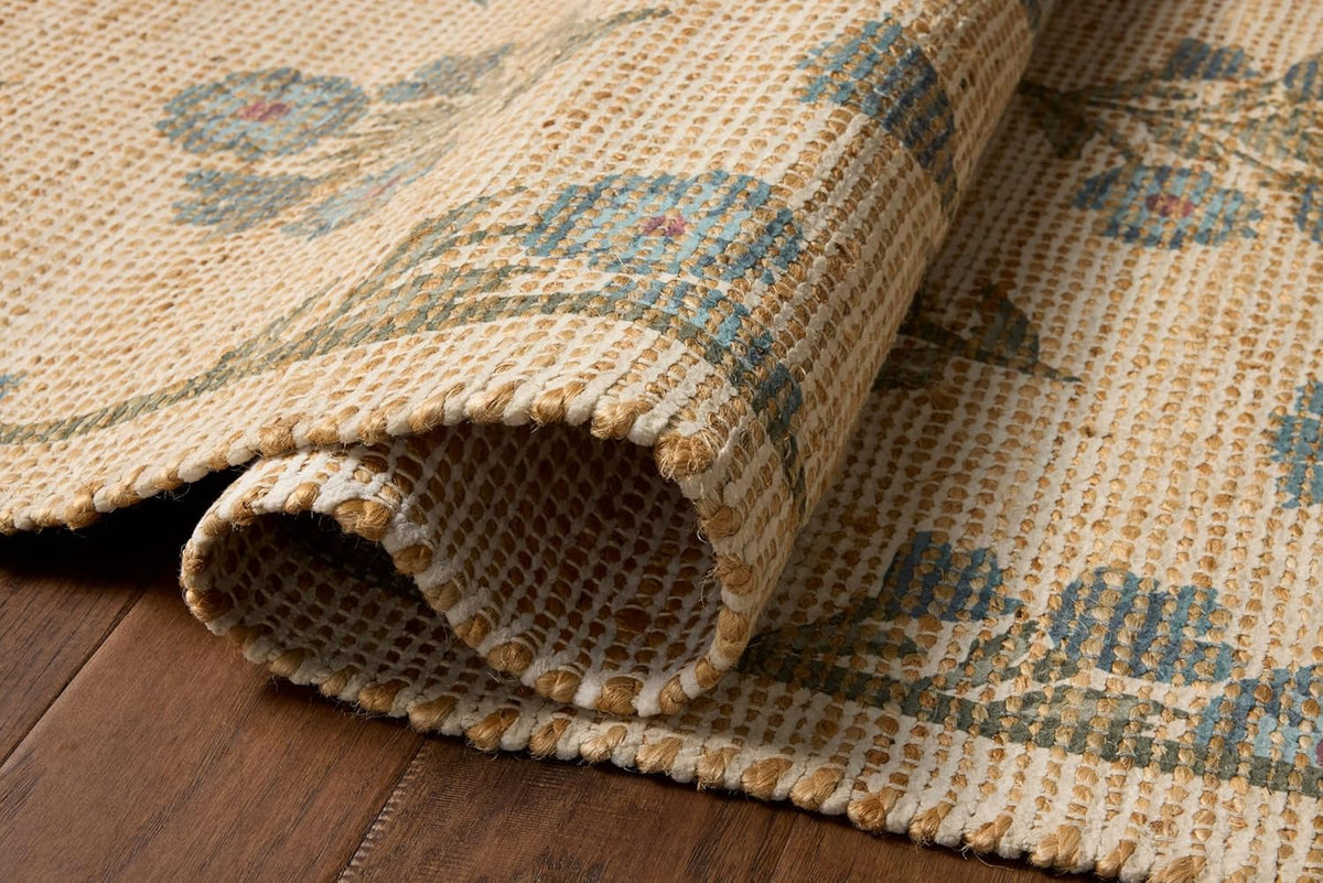 Loloi Chris Loves Julia Rue Moss/Blue 3'-6" x 5'-6" Accent Rug