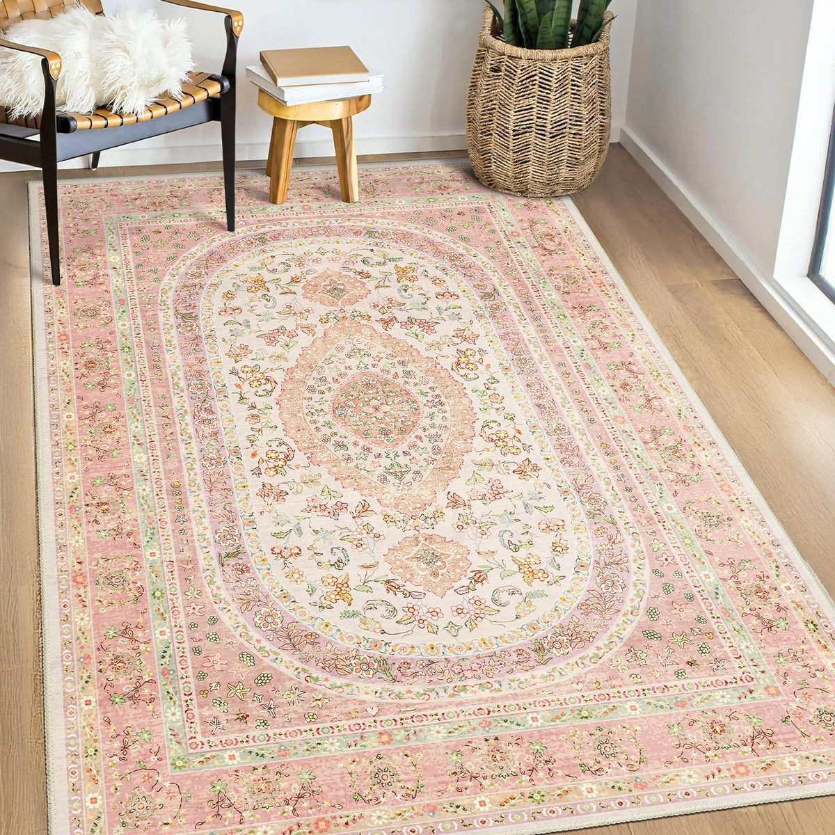 5x7 Area Rugs Modern Washable Rug for Living Room Bedroom