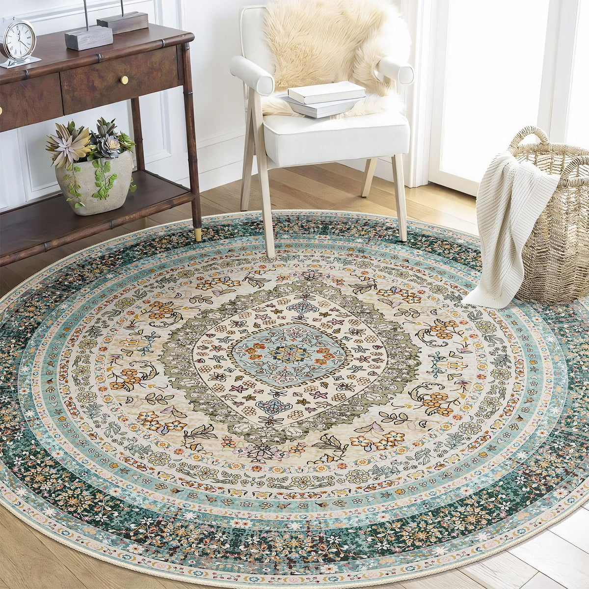5x7 Area Rugs Modern Washable Rug for Living Room Bedroom