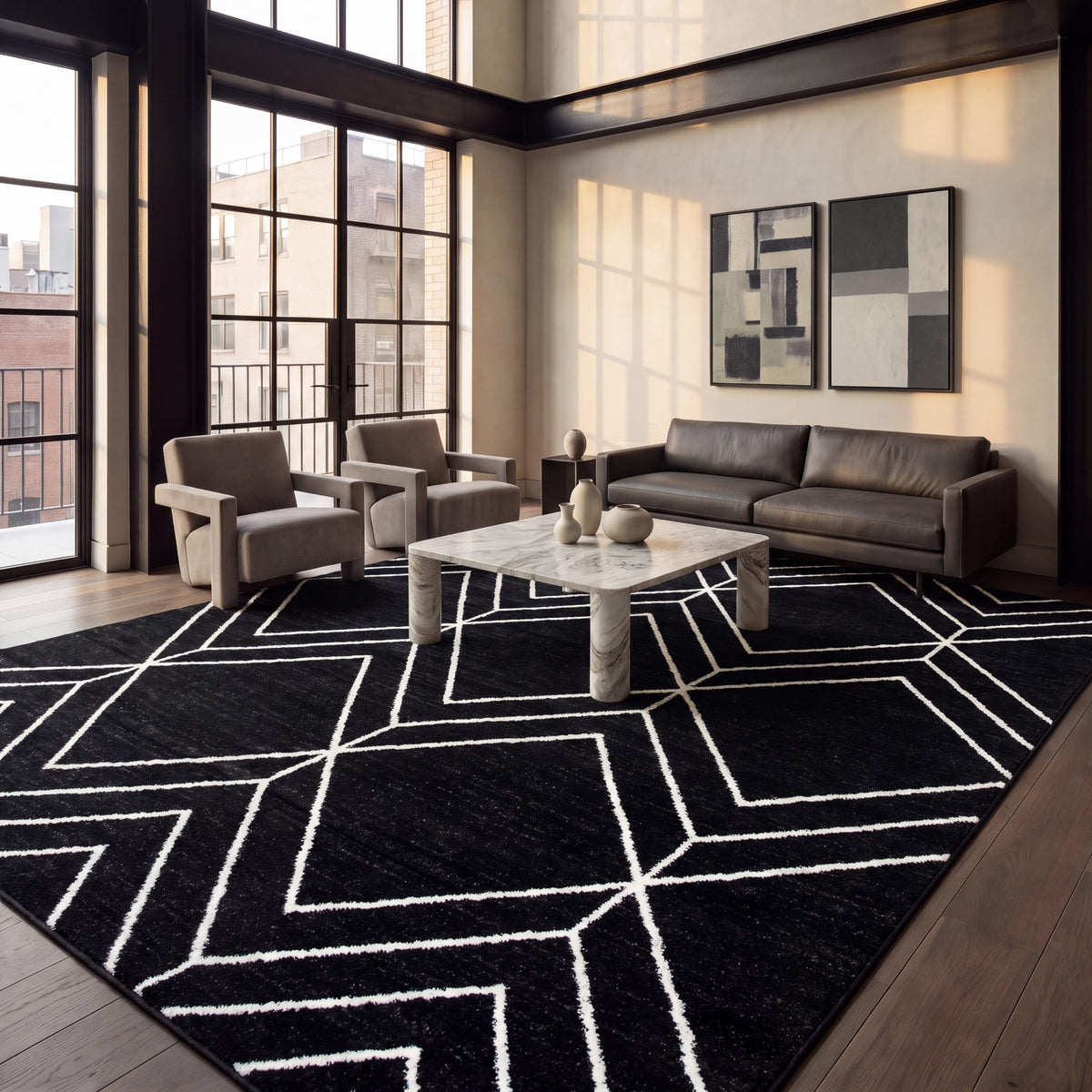 SAFAVIEH Adirondack Area Rug 8'x10', Modern Sage & Ivory ADR241Y