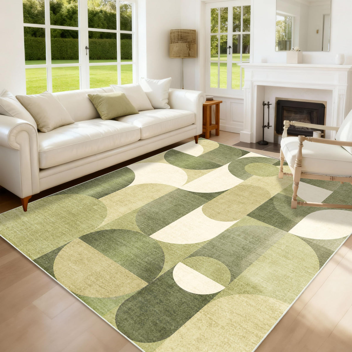 5x7 Area Rugs Modern Washable Rug for Living Room Bedroom