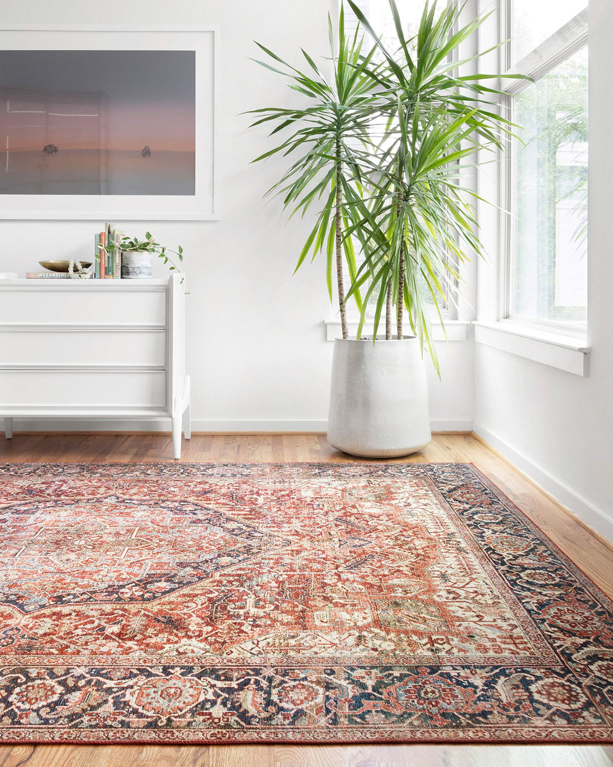 Loloi Layla Olive/Charcoal 7'-6" x 9'-6" Area Rug