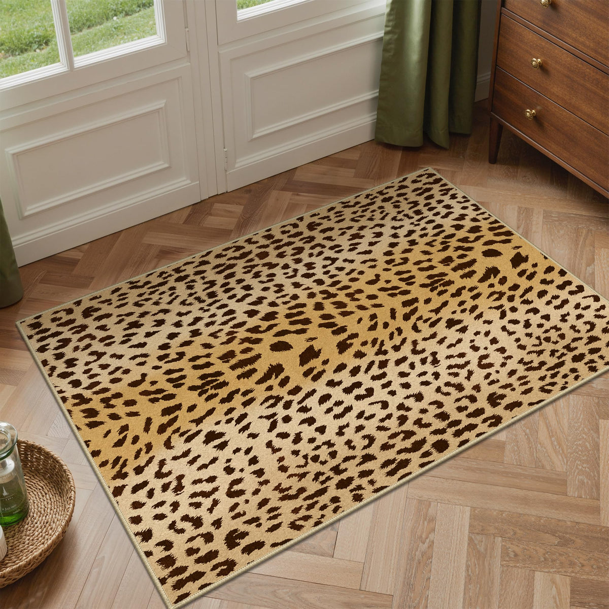Bavni Zebra Print Rugs 5x7 Washable Area Carpet for Bedroom Living Room