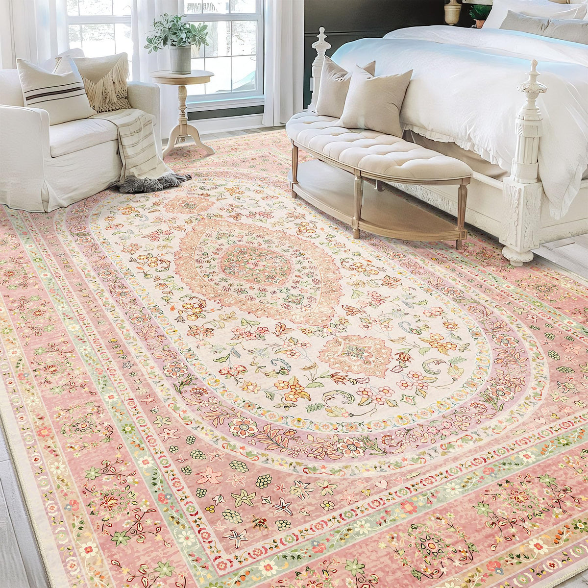 5x7 Area Rugs Modern Washable Rug for Living Room Bedroom