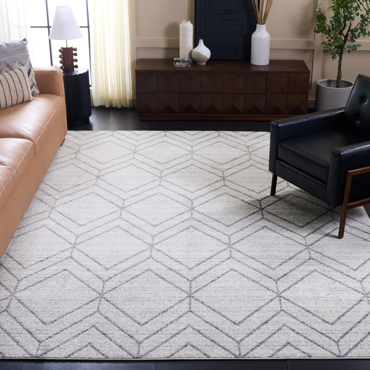 SAFAVIEH Adirondack Area Rug 8'x10', Modern Sage & Ivory ADR241Y