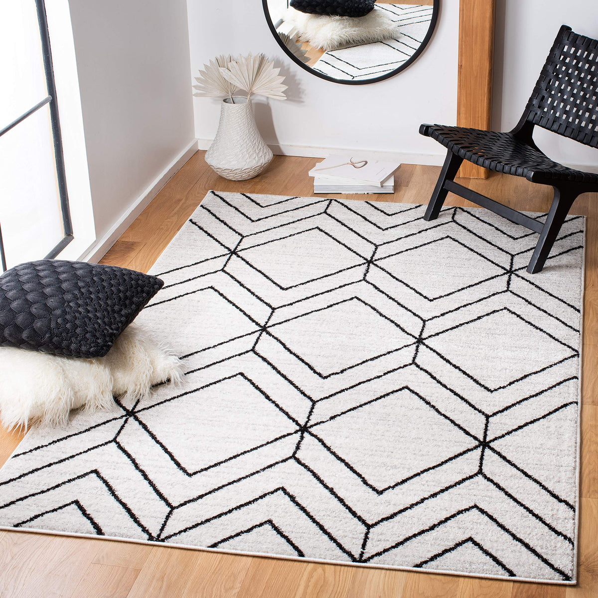 SAFAVIEH Adirondack Area Rug 8'x10', Modern Sage & Ivory ADR241Y