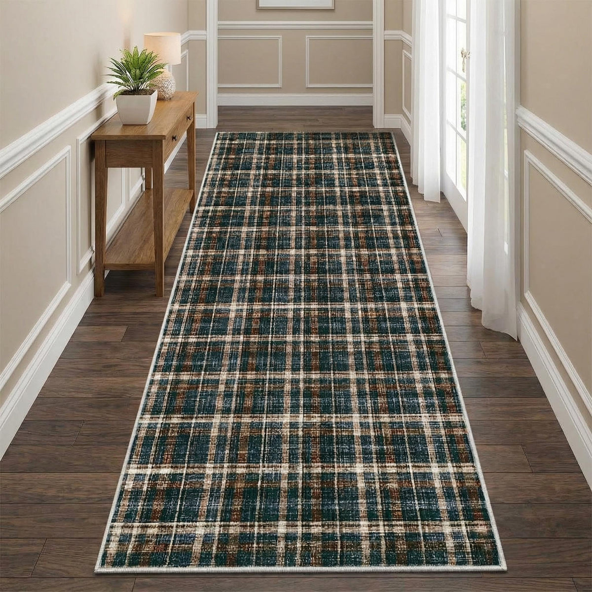 Large Living Room Rugs 8x10 Area Rugs Machine Washable Modern Geometric Neutral Rug Non Slip Low Pile Farmhouse Stain Resistant Carpet for Bedroom Nursery Classroom Dorm 8'x10' Multi