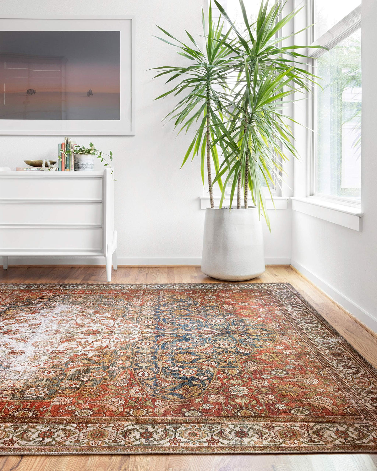 Loloi Layla Olive/Charcoal 7'-6" x 9'-6" Area Rug