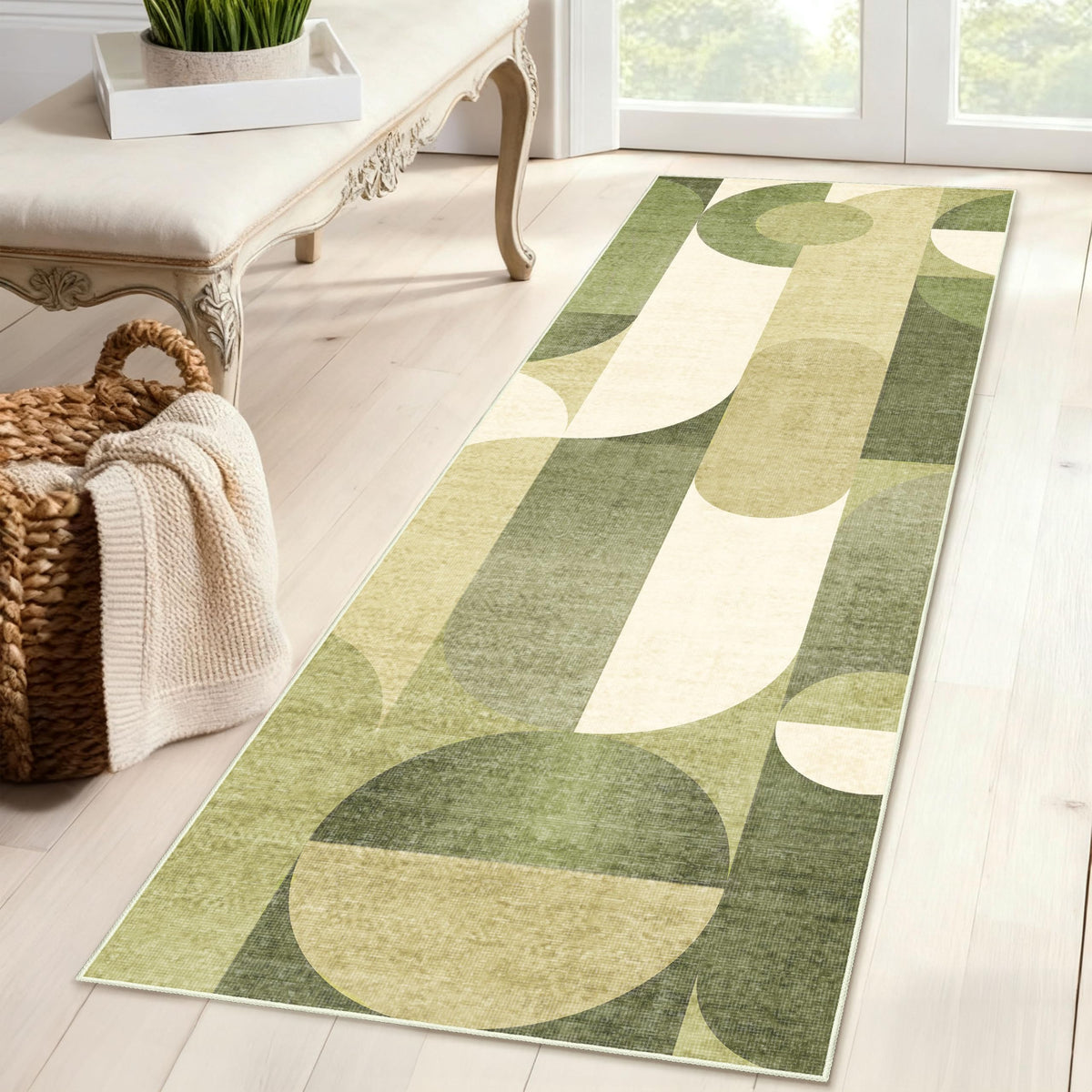 5x7 Area Rugs Modern Washable Rug for Living Room Bedroom
