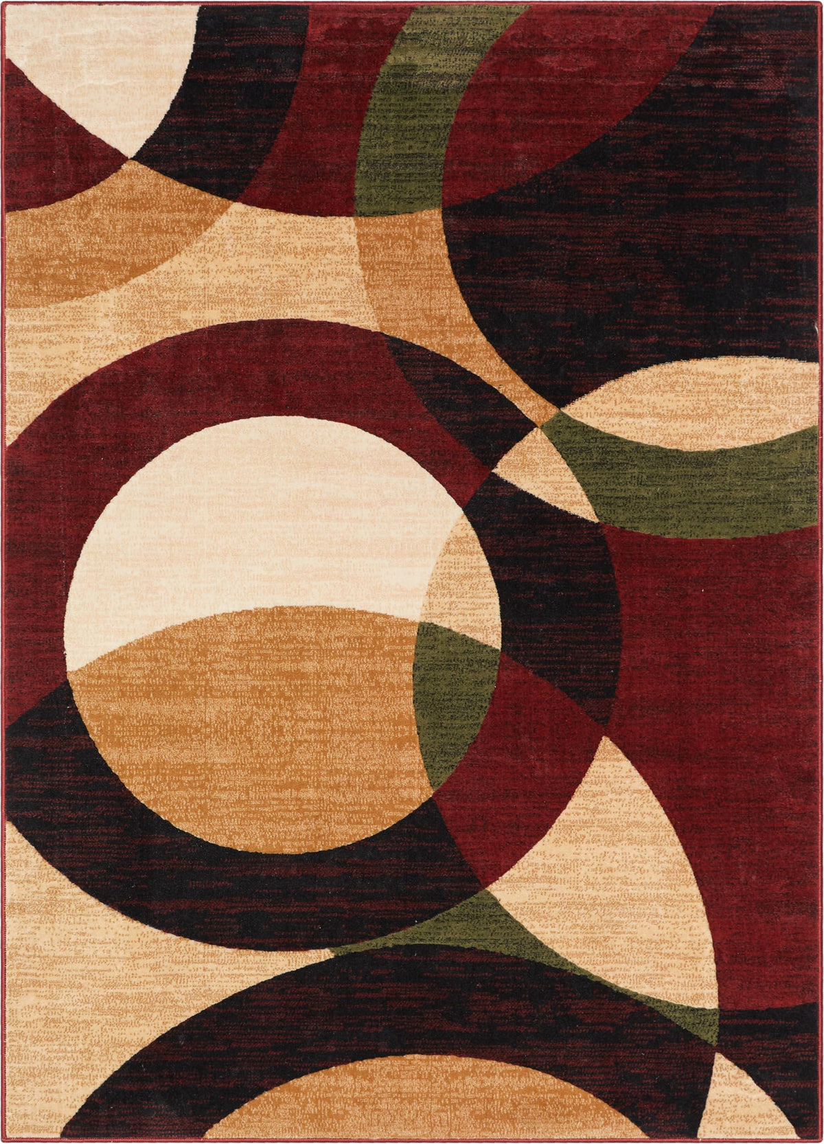 Well Woven Dulcet Bingo Red Modern Geometric Area Rug (5'3" x 7'3")