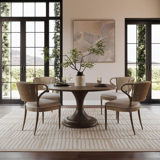 nuLOOM Kailani Cream Geometric Washable Area Rug, 7' x 9'