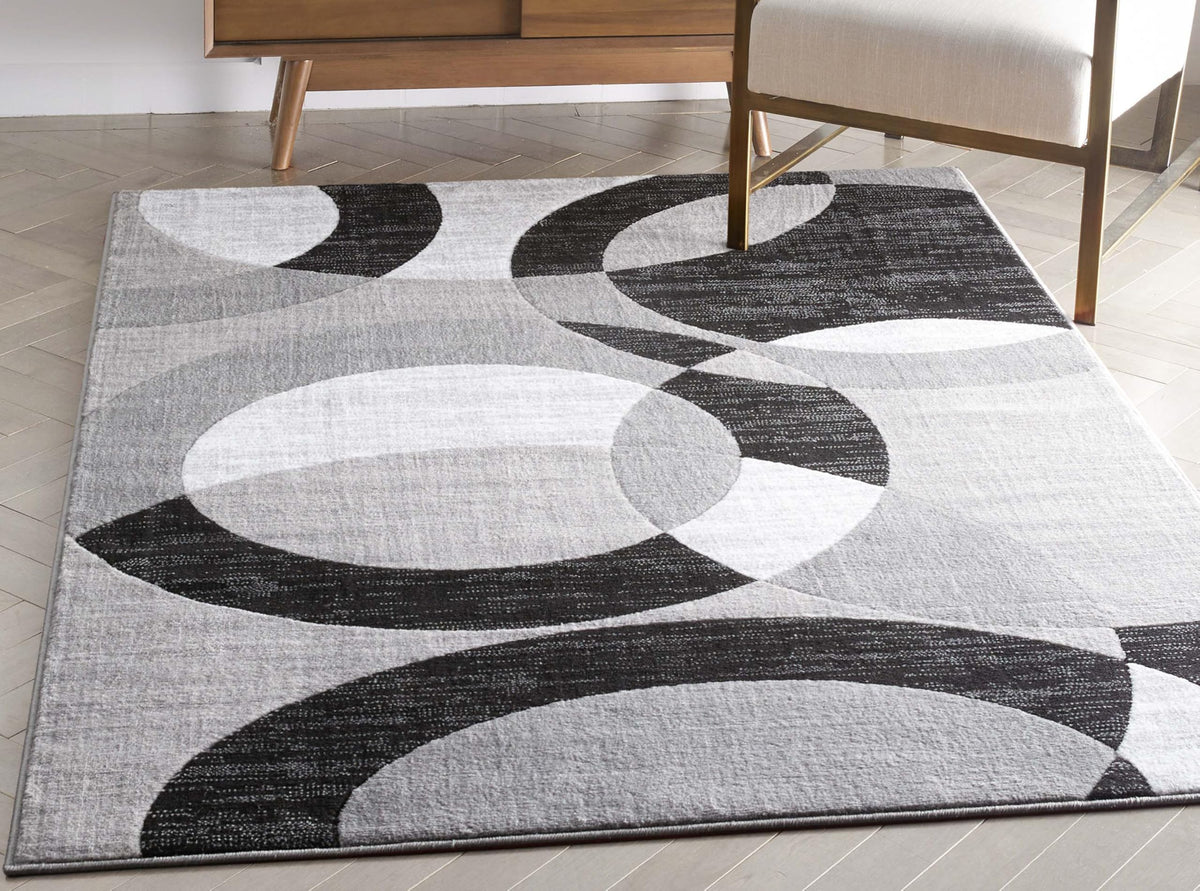 Well Woven Dulcet Bingo Red Modern Geometric Area Rug (5'3" x 7'3")