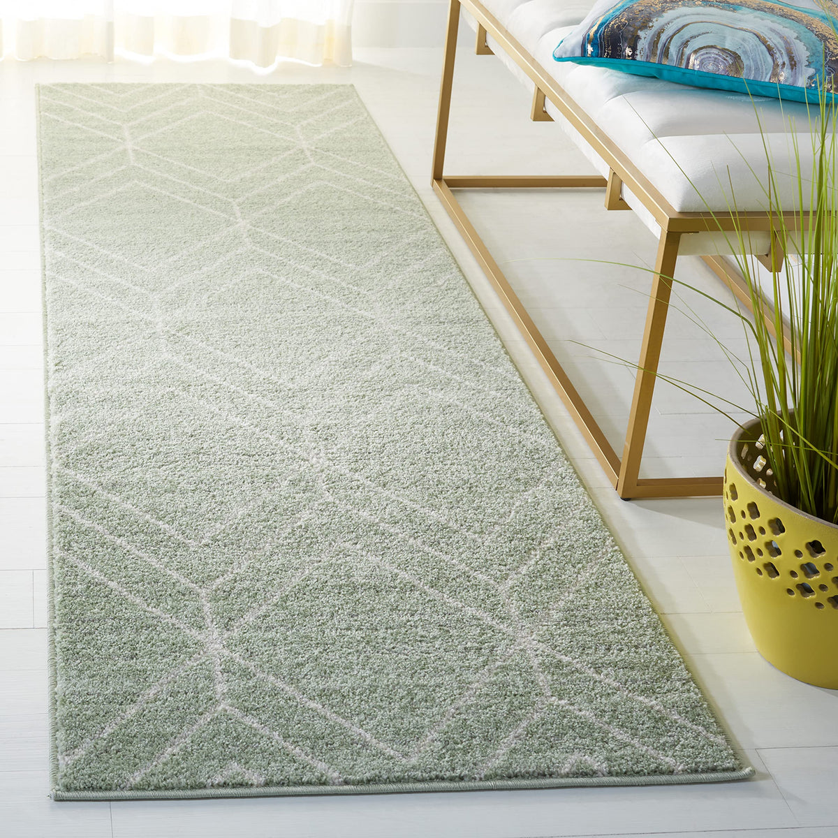 SAFAVIEH Adirondack Area Rug 8'x10', Modern Sage & Ivory ADR241Y