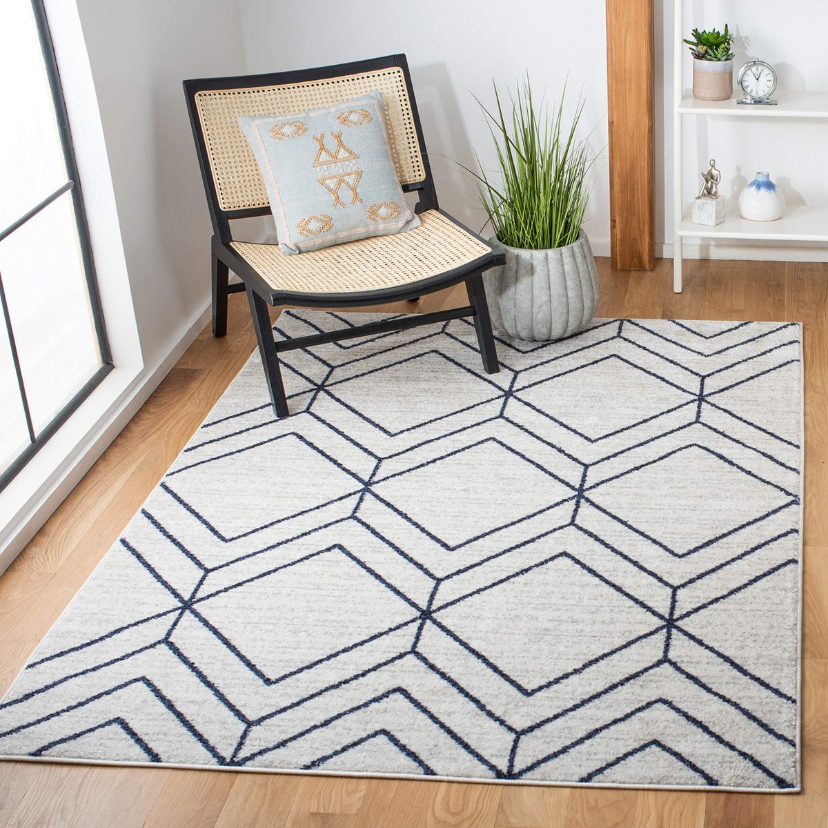 SAFAVIEH Adirondack Area Rug 8'x10', Modern Sage & Ivory ADR241Y