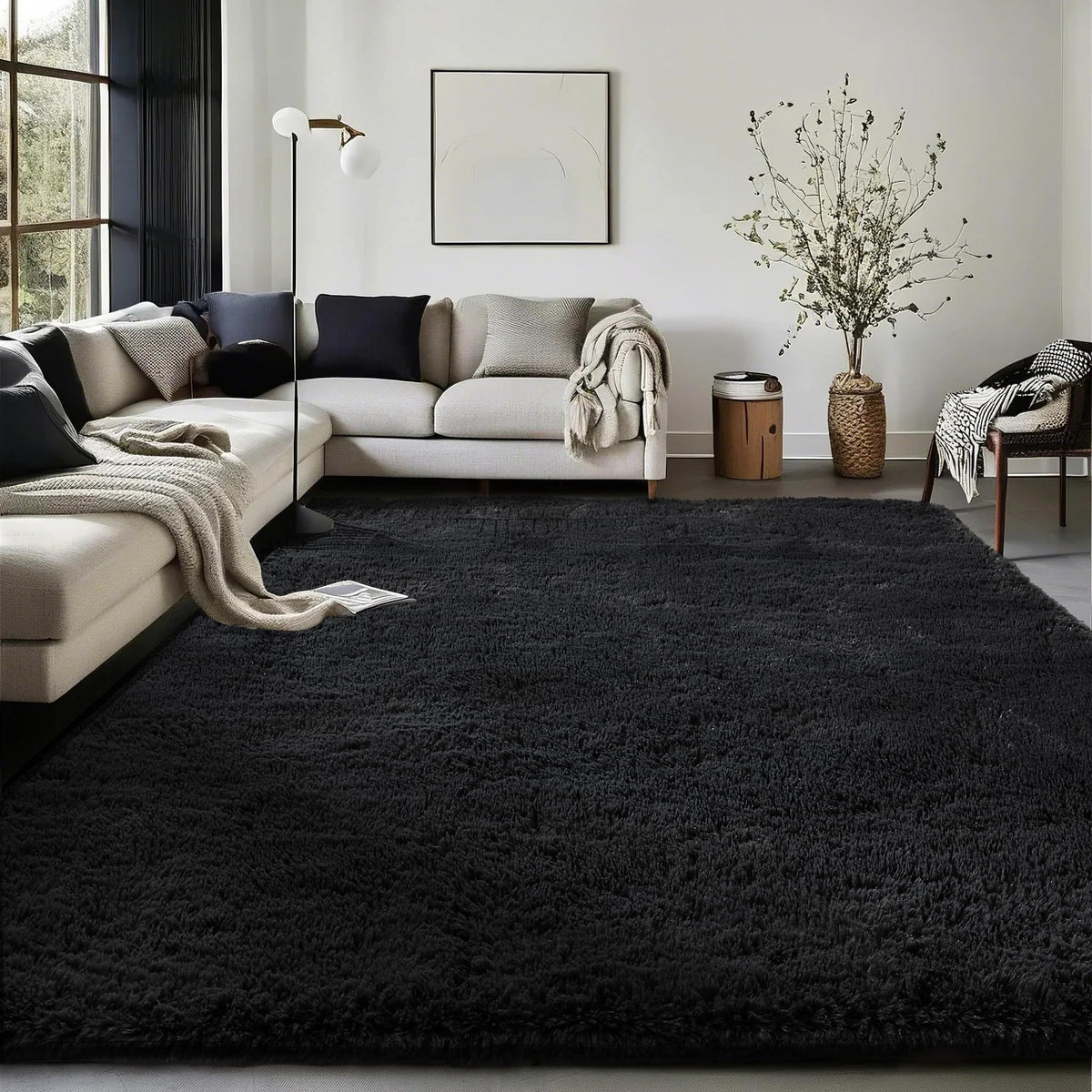 Ophanie Leopard Rugs for Bedroom Living Room, Cheetah Print Rug Fluffy Shag Large Fuzzy Plush Soft Throw,Large Shaggy Floor Faux Animal Throw 4x6 Carpets,Decor Aesthetic with Over 99 pcs Pile fibers