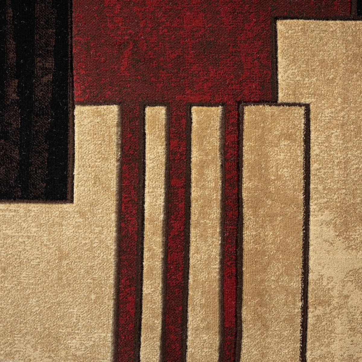 Home Dynamix Tribeca Mason Contemporary Geometric Area Rug, Brown/Red, 7'10"x10'6"