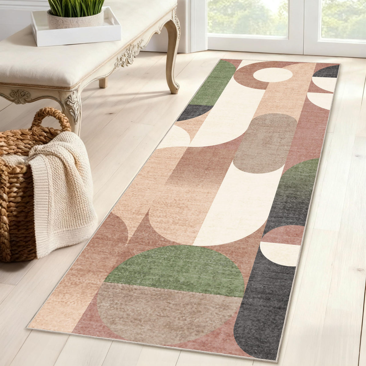 5x7 Area Rugs Modern Washable Rug for Living Room Bedroom