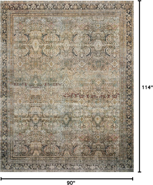 Loloi Layla Olive/Charcoal 7'-6" x 9'-6" Area Rug
