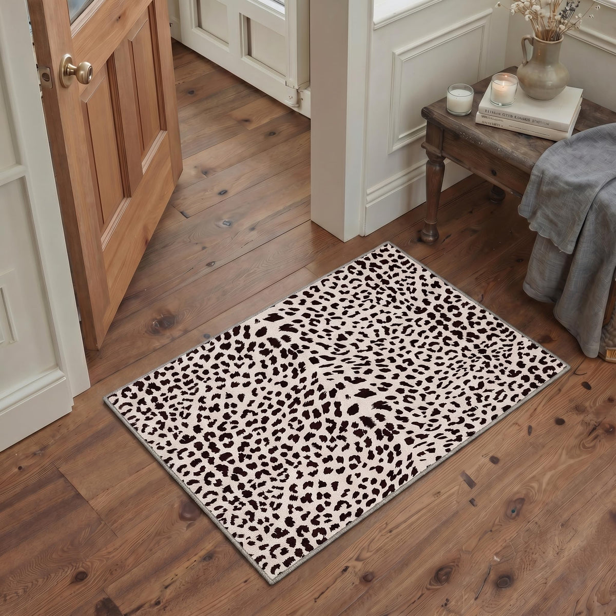 Bavni Zebra Print Rugs 5x7 Washable Area Carpet for Bedroom Living Room