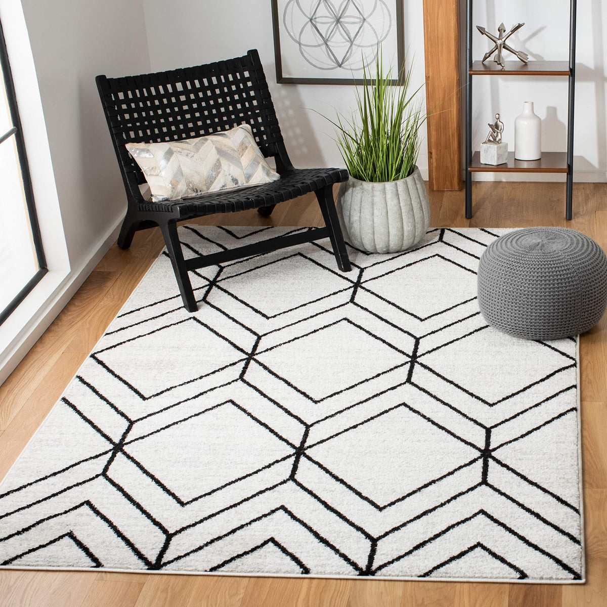 SAFAVIEH Adirondack Area Rug 8'x10', Modern Sage & Ivory ADR241Y